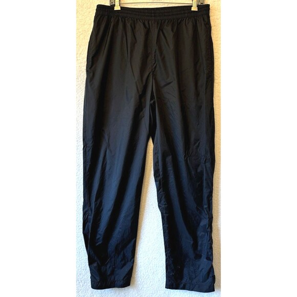 Columbia Men’s Windbreaker‎ Pants L Nylon Black Outdoor Rain Packable - Picture 1 of 13